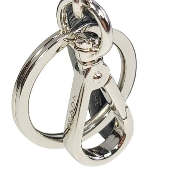 PRADA SAFFIANO POUCH KEY CHAIN - WALLET - CARD HOLDER - Picture 6 of 10